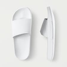 White Slide Sandal Mockup Slippers Premium Image By Rawpixel Com Felix In 2020 White Slides Sandals White Slides Slide Sandals