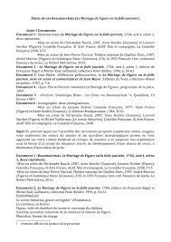 Etude De Cas Beaumarchais Le Mariage De Figaro Ou La Folle Journee