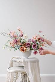 Spring Mauve Garden Floral Centerpiece In 2020 Floral Design Classes Bouquet Photography Flowers Photography