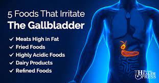 People with gallbladder problems must learn about the foods that make their condition flare up and become a bigger problem, as well as what foods might help improve their condition. 10 Foods To Avoid That Aggravate Gallbladder Disease