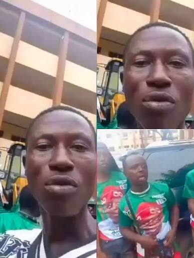 What are we going to do with ₦1,500? family men like us!” 😭💔 — Hired crowd members reportedly complain bitterly after dancing and campaigning for the APC all day, only to allegedly receive ₦1,500 each. 😭💔🇳🇬