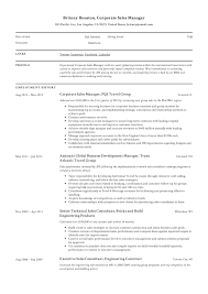 Corporate Sales Manager Resume Writing Guide 12 Examples In Pdf