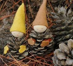 Pinecone Gnomes Winterdeko Basteln Basteln Weihnachten Weihnachtsbasteln