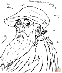 Coloriage Autoportrait Par Camille Pissarro Coloriages A Imprimer Gratuits