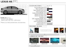 lexus hs paint codes and media archive clublexus lexus