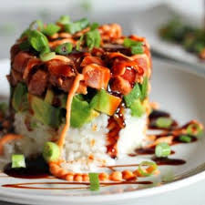 Spicy Seared Tuna Tower Recipe Flora Foodie Recipe Recipes Foodie Fish Recipes