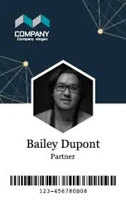 You have all the elements you need to make an awesome employee card online. Free Id Card Maker Make Employee Id Cards Visitor Card Online Drawtify