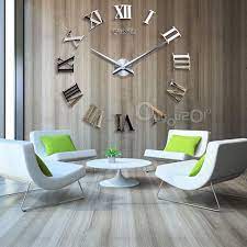 Even though the decal uses a strong adhesive that is meant to last for years and years, the decal can be removed at any time by slowly peeling the decal off the wall. Buy Modern Large Wall Clock 3d Mirror Sticker Unique Big Number Watch Diy Decor Wall Clock Art Sticker Decal Home Modern Decoration At Affordable Prices Free Shipping Real Reviews With Photos