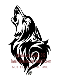 Howling Wolf Tribal By Insaneroman On Deviantart Tribal Wolf Tattoo Wolf Tattoo Design Tribal Animal Tattoos