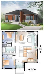 Modern Style House Plan 76346 With 2 Bed 1 Bath Modern Style House Plans Philippines House Design Modern House Plans