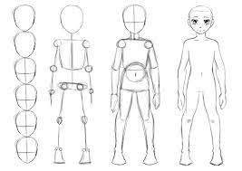 Learn how to draw anime simply by following the steps outlined in our video lessons. How To Draw A Body Drawing Anime Bodies Draw Body Anime Kid Drawing