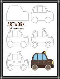 تعليم الرسم للاطفال المبتدئين رسم سيارة بالخطوات والصور easy drawings drawings car drawings