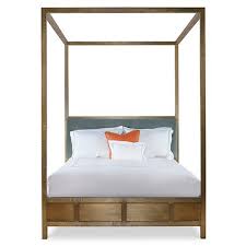 Dorel dhp modern canopy bed with builtin headboard, classic design, queen size, white. Mr Brown Albaninni Rustic Lodge Silver Sage Velvet Brass Canopy Bed Queen Queen Kathy Kuo Home