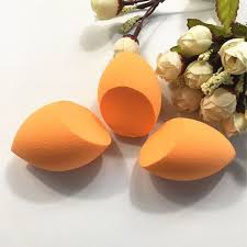 澄色斜切美妆蛋气垫海绵bb霜cc粉底粉扑干湿两用化妆棉工具铁桶装 淘宝网 food sponge breakfast