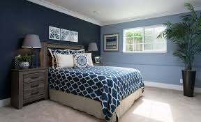 Coastal style blue and white bedroom with wainscoting. 29 Beautiful Blue And White Bedroom Ideas Pictures Designing Idea
