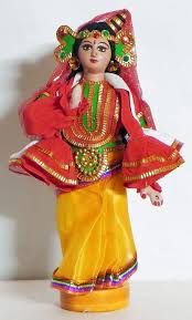 Kathakali Dancer As Mandodari Indian Dolls Folk Doll Russian Nesting Dolls