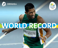 Wayde van niekerk (south african english: Rio 2016 On Twitter Wayde Van Niekerk Rsa Sets World Record In Men S 400m Athletics