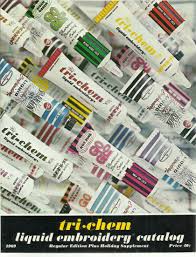 Fill the colour.here i used sparkling pearl golden green 911 3. Tri Chem Liquid Embroidery Catalog 1969 Tri Chem Amazon Com Books