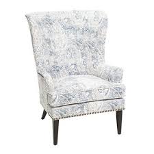 Asher Blue Paisley Chair Blue Fabric Chairs Paisley Chair Chair