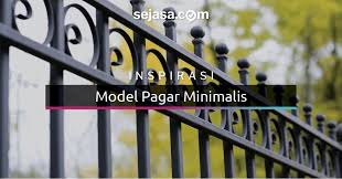 Variasi dengan pagar besi, pagar beton batu bata, pagar cor. 35 Model Pagar Rumah Minimalis Sederhana Dan Elegan Sejasa Com
