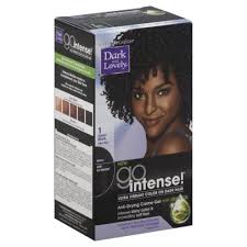 If you want to dye your black hair and give it a greenish shade, garnier nutrisse em1 dark emerald is very original. Dark And Lovely Go Intense Permanent Haircolor Non Drip Super Black 1 1 Application Rite Aid