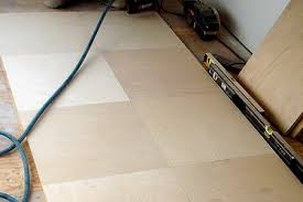 Plywood Floor Tiles Plywood Floor Diy Wood Floors Plywood Flooring