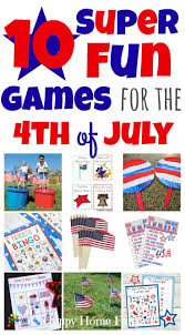 Today, july 4, is a federal holiday known as independence day which celebrates the the usa announced its separation from great britain. 10 Fun Games For The 4th Of July Happy Home Fairy