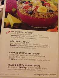 Jamba Juice Acai Bowl Ingredients Acai Recipes Healthy Drinks Smoothies Acai Bowls Recipe