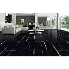 Difference between double charge flooring tiles & pgvt floor. Ceramic Glossy Black Wonder Floor Tiles Thickness 9 5mm Size 120 X 60cm Rs 75 Square Feet Id 21375470730
