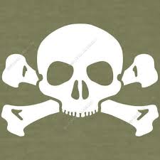La tête de mort (☠) est un symbole qui représente un crâne humain recouvrant ou surmontant, selon les cas, une paire de tibias. T Shirt Petite Tete De Mort Simple Et Os Croises