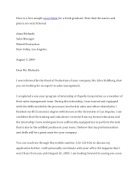 Graduate cover letter example (text version). How To Write A Cover Letter For A Resume