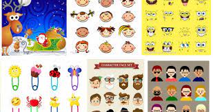 تحميل تصاميم و ملصقات و رسومات إحترافية مجانا و بدون حقوق ملكية character faces character art