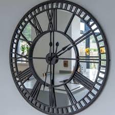 Buy large roman numeral clock and get the best deals at the lowest prices on ebay! Iron Mirrored Wall Clock 106cm Annie Mo S Large Mirrored Wall Clock Mirror Wall Clock Big Wall Clocks