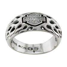 Harley Davidson Flame Dome Ring With Bar Shield Logo Hdr0107 10 Ring Harley Davidson Accessories Domed Ring Badass Rings