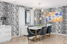 Dining room wallpaper can lift your eating space without breaking a dining room is a great place to experiment with wallpaper, especially if you are lucky enough to have a separate room in which to create the. 11 Amazing Dining Rooms With Wallpaper