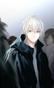 Anime original blue eyes boy girl. Handsome Anime Boy With White Hair Anime Wallpaper Hd