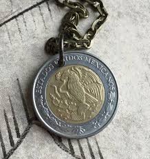 2 mexican pesos coin quantity. 2000 Estados Unidos Mexicanos Coin Pendent On A 24 Inch Etsy