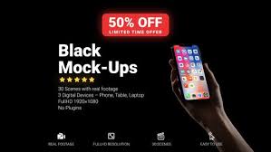 Download Black Mockup Videohive 23020626 Gfx Download