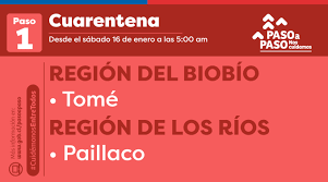 Región de los ríos (es); Plan Paso A Paso 5 Comunas Retroceden A Partir Del Sabado 16 De Enero