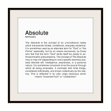 Absolute Philosophy Theories Philosophical Quotes Philosophy