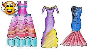 Fashion drawings for girls casual dresses compilation. Coloring Pages For Kids Party Dress Dresses For Girls Draw With