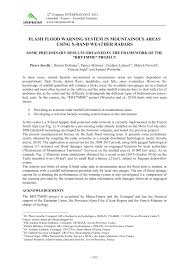 An additional 2 to 4 inches of rain. Pdf Flash Flood Warning System In Mountainous Areas Using X Band Weather Radars