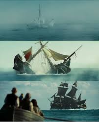 In Pirates Of The Caribbean Dead Man S Chest 2006 The Kraken Destroys The First Two Ships It Encounter Pirates Of The Caribbean Davy Jones Davy Jones Pirates