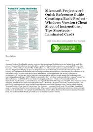 Microsoft edge for mac is a web browser built on th. Download Pdf Microsoft Project 2016 Quick Reference Guide Creating A Basic Project Windows Version Cheat Sheet