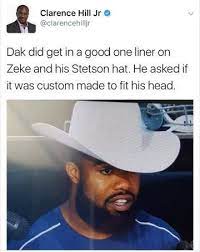 Ezekiel Elliott Showing Off His New Stetson Hat Stetson Hat Best One Liners Stetson