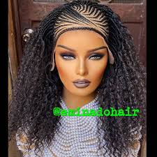 Knotless Braid Wig for Black Women Gift for Women Full Lace Front Wig  Cornrow Wigs Dreadlock Faux Loc Wig Twist Box Braid Wig Ghana Weave