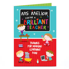 Sub out the imagery with your photos or browse from thousands of free images right in adobe spark. Buy Personalised Thank You Teacher Card You Make Learning Fun For Gbp 1 79 4 99 Card Factory Uk