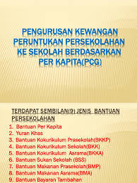 Pekeliling ptg bil 4 / 2006. Garis Panduan Pengurusan Kewangan Peruntukan Persekolahan Ke Sekolah