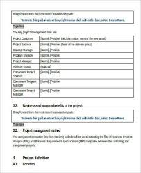 Business Requirements Document Example In 2020 Document Templates Business Requirements Business Template
