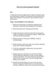 Role Of The Learning Support Assistant Aim - Royal Alexandra And ...